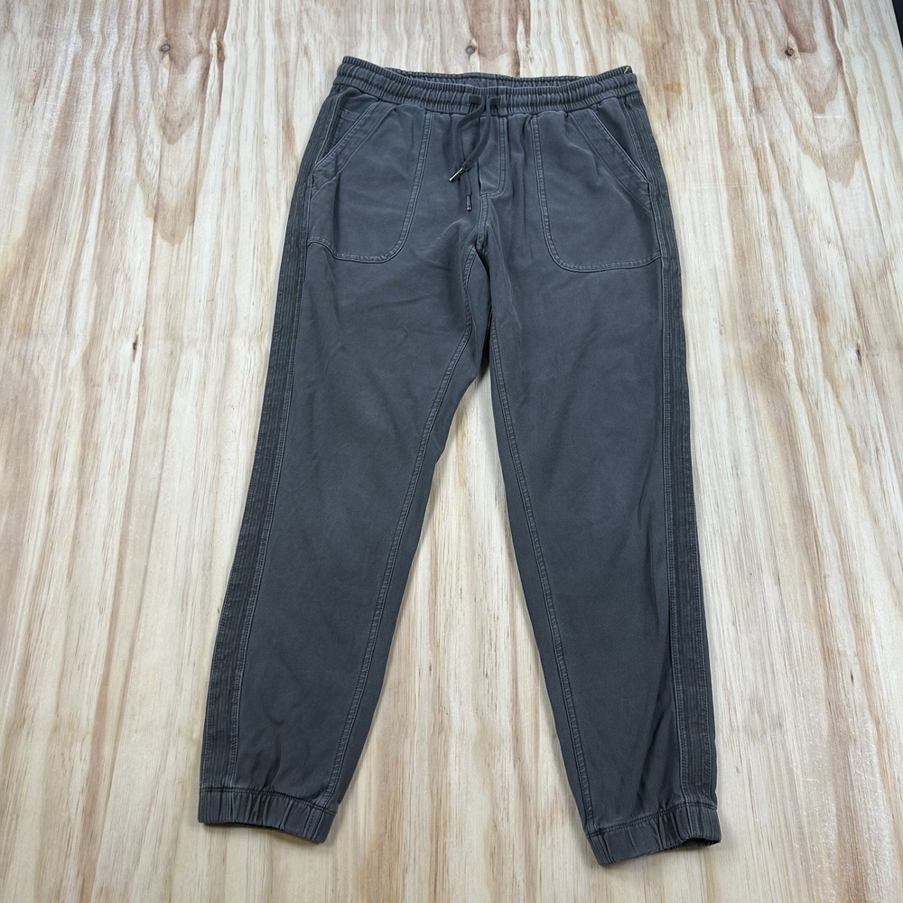 Athleta Womens Farallon Joggers Gray Pockets Utility Cotton Size 8